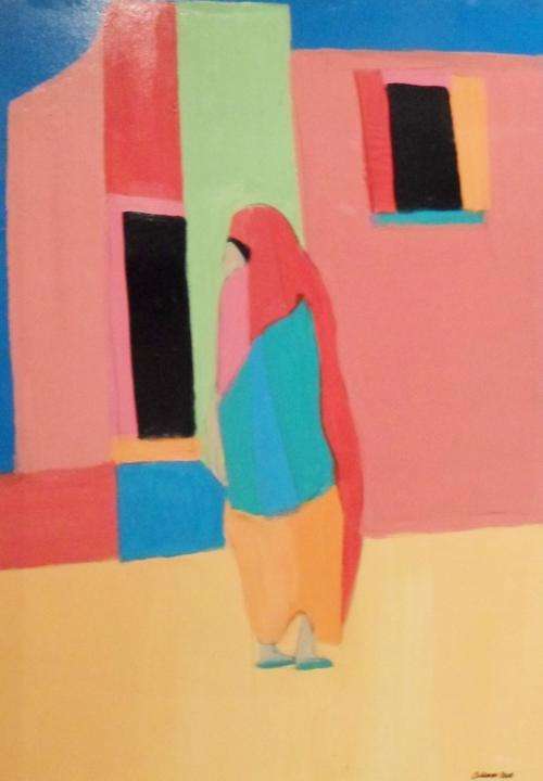 Trevor Coleman - Abstract woman figure -  Investment art, act now!!